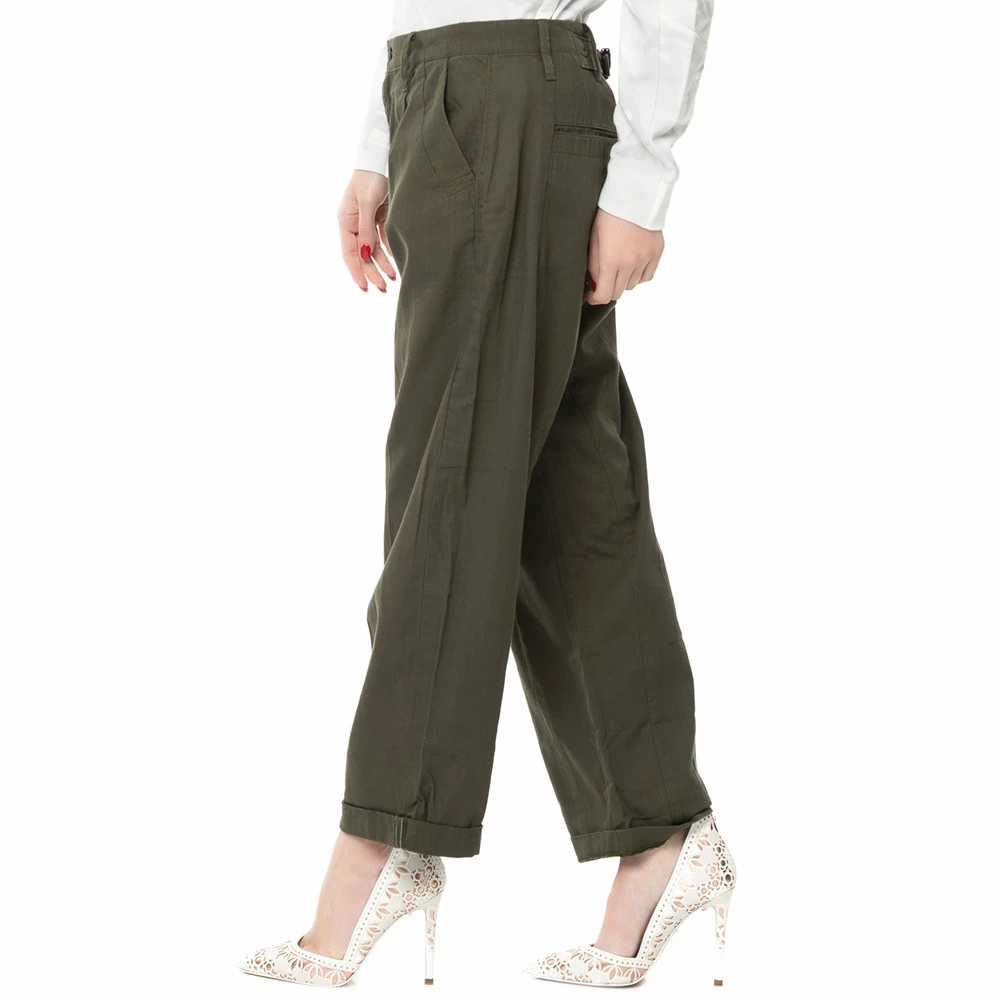 G-STAR RAW Γυναικείο ψηλόμεσο παντελόνι Bristum Mid 3D Loose χακί 2 G-STAR RAW Γυναικείο ψηλόμεσο παντελόνι Bristum Mid 3D Loose χακί - Image 2