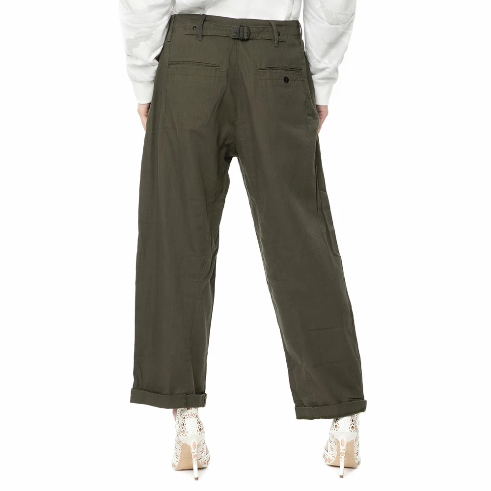 G-STAR RAW Γυναικείο ψηλόμεσο παντελόνι Bristum Mid 3D Loose χακί 3 G-STAR RAW Γυναικείο ψηλόμεσο παντελόνι Bristum Mid 3D Loose χακί - Image 3