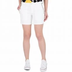 Γυναικείο σορτς με τρουξ Guess BERTA FATIGUE λευκό
