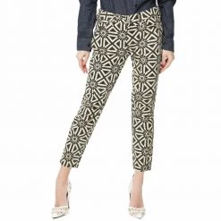 G-STAR RAW Γυναικείο παντελόνι 5622 3D Mid Boyfriend COJ μαύρο-κίτρινο με Print