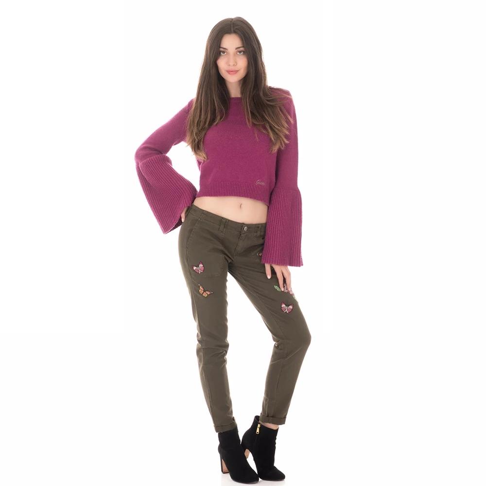 Γυναικείο παντελόνι Skinny GUESS BERTA χακί 4 Γυναικείο παντελόνι Skinny GUESS BERTA χακί - Image 4