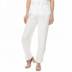 Γυναικείο παντελόνι AZA154BE17 AMERICAN VINTAGE λευκό