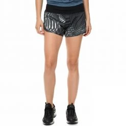 Γυναικείο σορτς NIKE FLX SHORT 3IN RIVAL PR μαύρο-γκρι με μοτίβο