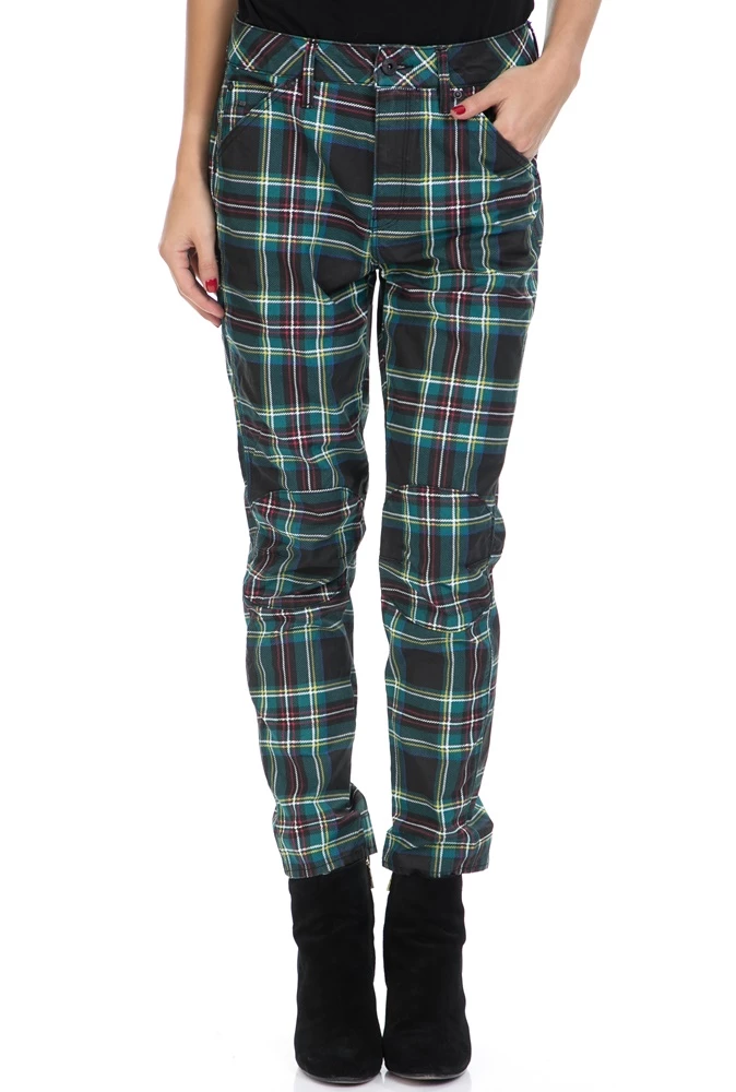 Γυναικείο παντελόνι 3D MID BOYFRIEND COJ G-STAR μαύρο-καρό 1 Γυναικείο παντελόνι 3D MID BOYFRIEND COJ G-STAR μαύρο-καρό