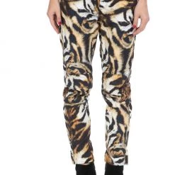 Γυναικείο παντελόνι 3D MID BOYFRIEND COJ G-STAR καφέ-μαύρο