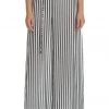 Γυναικεία ψηλόμεση παντελόνα CHERYL GUESS ριγέ ασπρόμαυρη