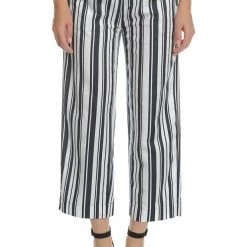 G-STAR RAW Γυναικείο παντελόνι BRONSON LOOSE HIGH SPORT λευκό - μαύρο