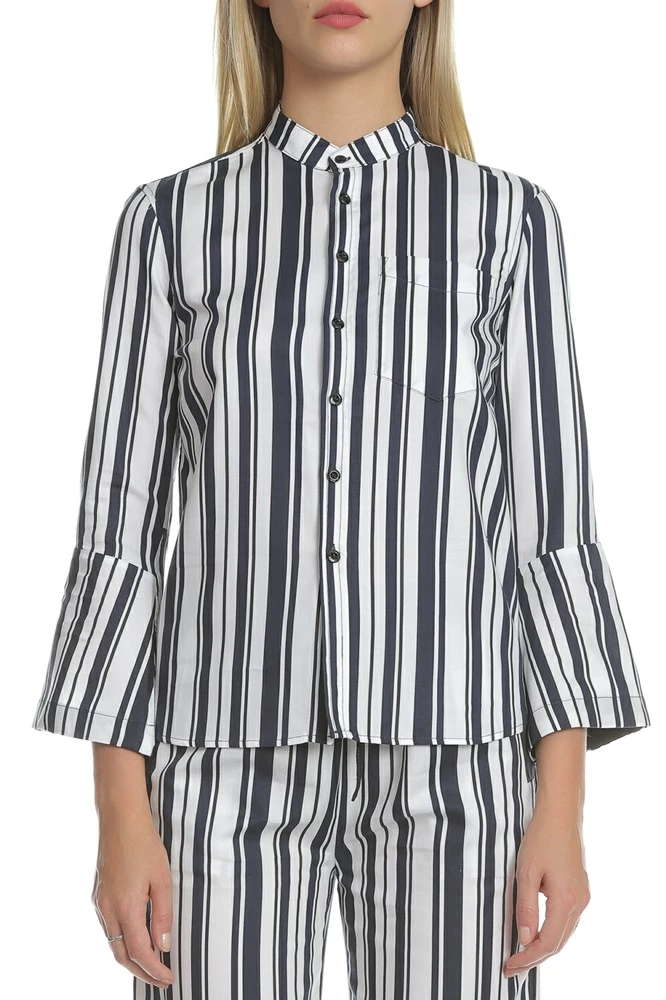 G-STAR RAW Γυναικείο μακρυμάνικο πουκάμισο G-Star μαύρο - λευκό 1 G-STAR RAW Γυναικείο μακρυμάνικο πουκάμισο G-Star μαύρο - λευκό