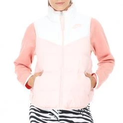 Γυναικείο αμάνικο μπουφάν NIKE NSW DWN REV ροζ