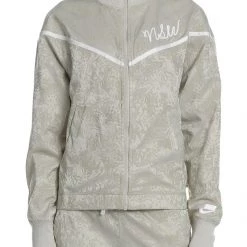Γυναικεία ζακέτα NIKE NSW TRACK JKT JACQUARD μπεζ