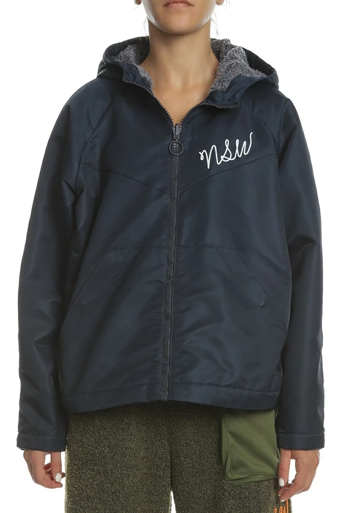 Γυναικείο τζάκετ NIKE JKT FZ SHERPA μπλε 1 Γυναικείο τζάκετ NIKE JKT FZ SHERPA μπλε