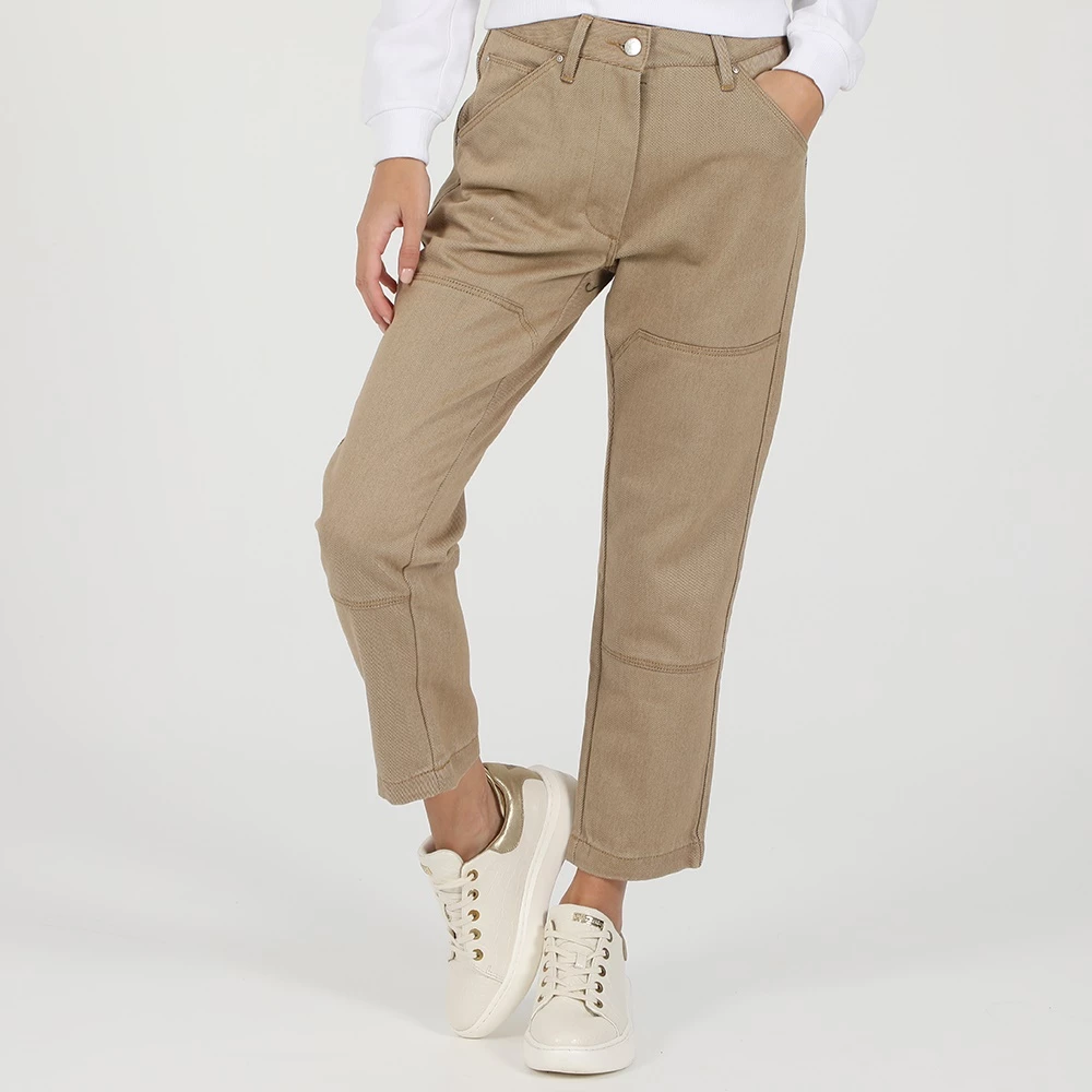 Γυναικείο παντελόνι G-STAR RAW FAROES HIGH BF μπεζ καφέ 1 Γυναικείο παντελόνι G-STAR RAW FAROES HIGH BF μπεζ καφέ