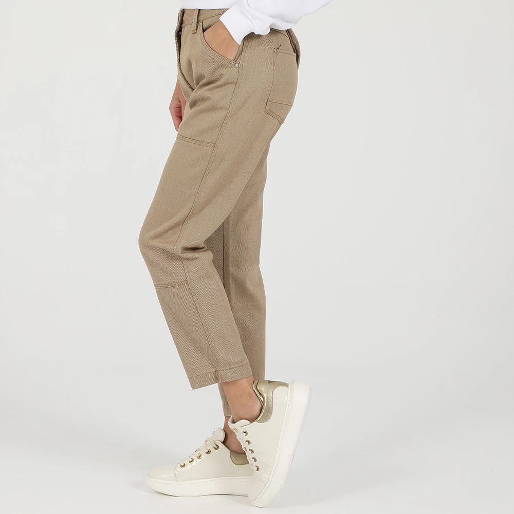 Γυναικείο παντελόνι G-STAR RAW FAROES HIGH BF μπεζ καφέ 2 Γυναικείο παντελόνι G-STAR RAW FAROES HIGH BF μπεζ καφέ - Image 2