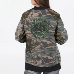 Γυναικείο Bomber Jacket SILVIAN HEACH VALONGO χακί μπεζ -DealsΠαντελόνια Store 1680703.0 0108 3 silvian heach γυναικείο bomber jacket silvian heach valongo χακί μπεζ x1000