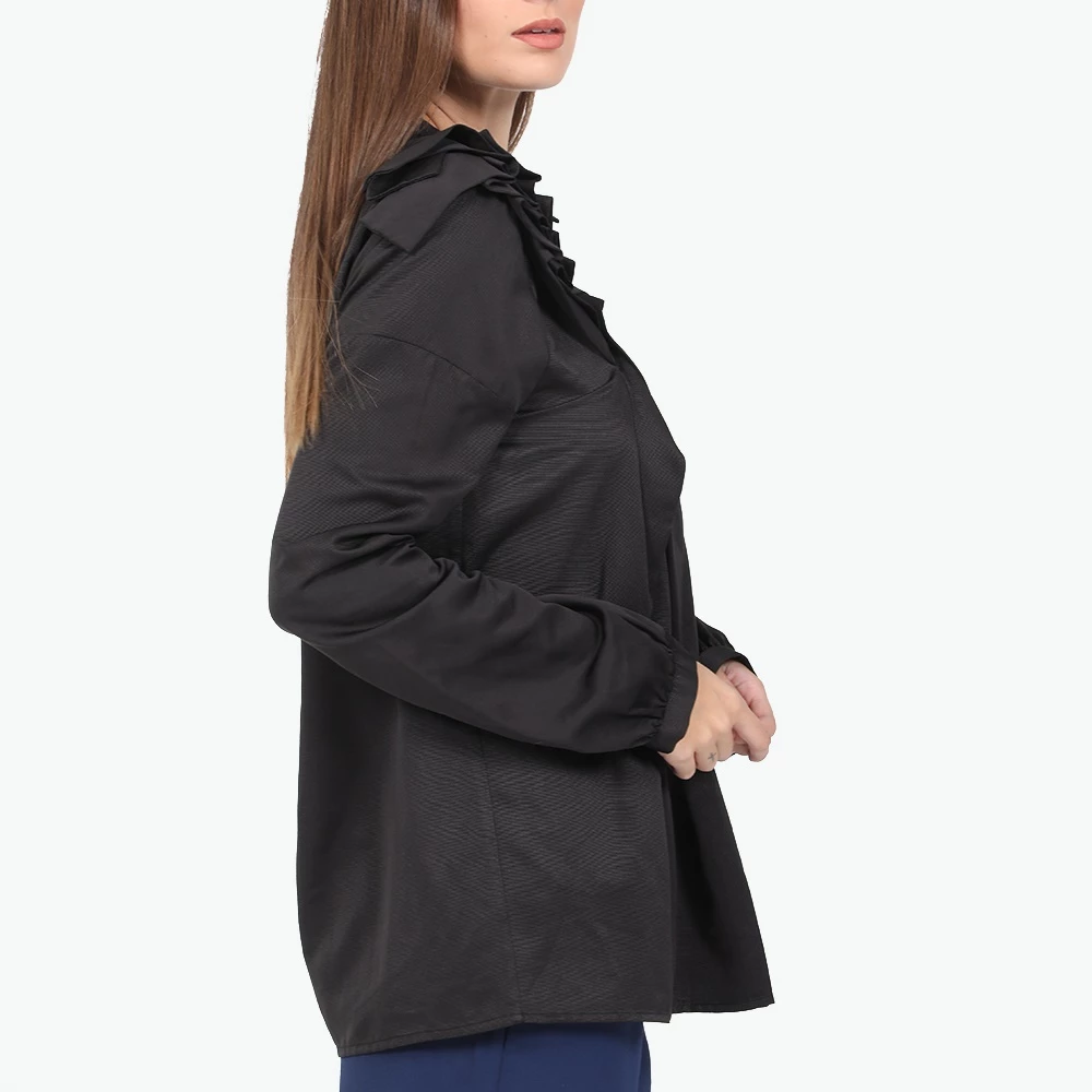 Γυναικείο πουκάμισο SILVIAN HEACH PETRIZZI μαύρο 2 Γυναικείο πουκάμισο SILVIAN HEACH PETRIZZI μαύρο - Image 2