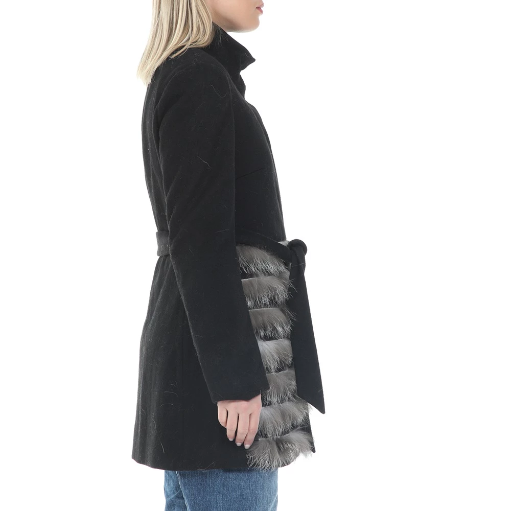 Γυναικείο παλτό SILVIAN HEACH VALDENGO μαύρο γκρι 2 Γυναικείο παλτό SILVIAN HEACH VALDENGO μαύρο γκρι - Image 2