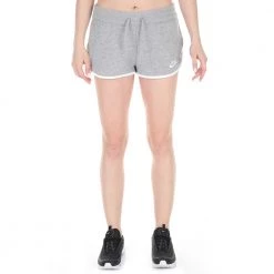 Γυναικείο σορτς NIKE NSW HRTG SHORT FLC γκρι λευκό