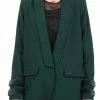 Γυναικείο σακάκι ESTEFANIA NUMPH σκούρο πράσινο
