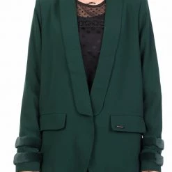Γυναικείο σακάκι ESTEFANIA NUMPH σκούρο πράσινο