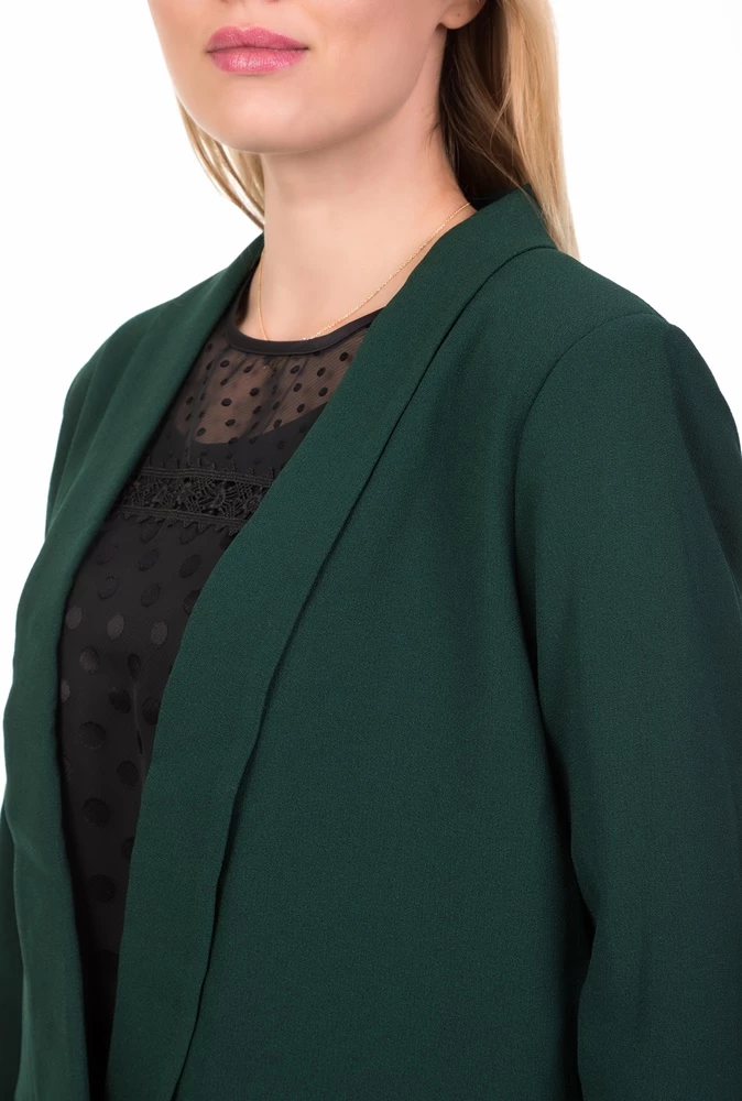 Γυναικείο σακάκι ESTEFANIA NUMPH σκούρο πράσινο 4 Γυναικείο σακάκι ESTEFANIA NUMPH σκούρο πράσινο - Image 4