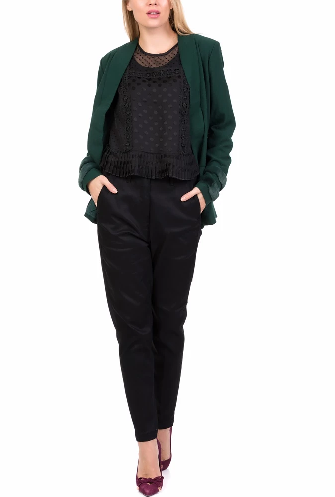 Γυναικείο σακάκι ESTEFANIA NUMPH σκούρο πράσινο 5 Γυναικείο σακάκι ESTEFANIA NUMPH σκούρο πράσινο - Image 5