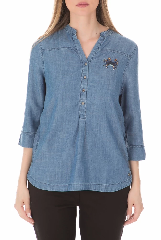 Γυναικεία πουκαμίσα GARCIA JEANS μπλε 1 Γυναικεία πουκαμίσα GARCIA JEANS μπλε