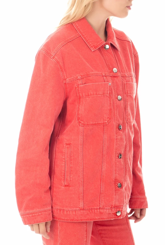 Γυναικείο τζιν Jacket KARL LAGERFELD κοραλί 2 Γυναικείο τζιν Jacket KARL LAGERFELD κοραλί - Image 2