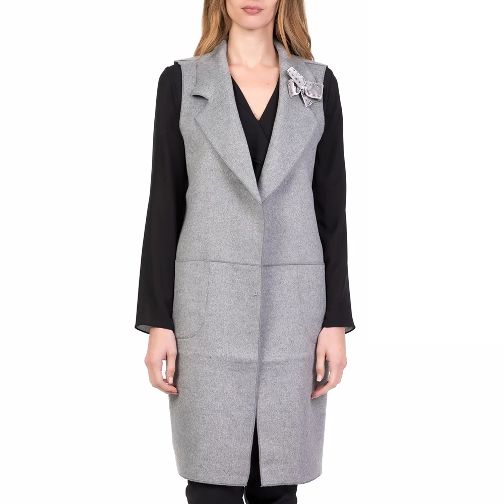 Γυναικείο μακρύ γιλέκο SUDBURY SILVIAN HEACH γκρι 1 Γυναικείο μακρύ γιλέκο SUDBURY SILVIAN HEACH γκρι