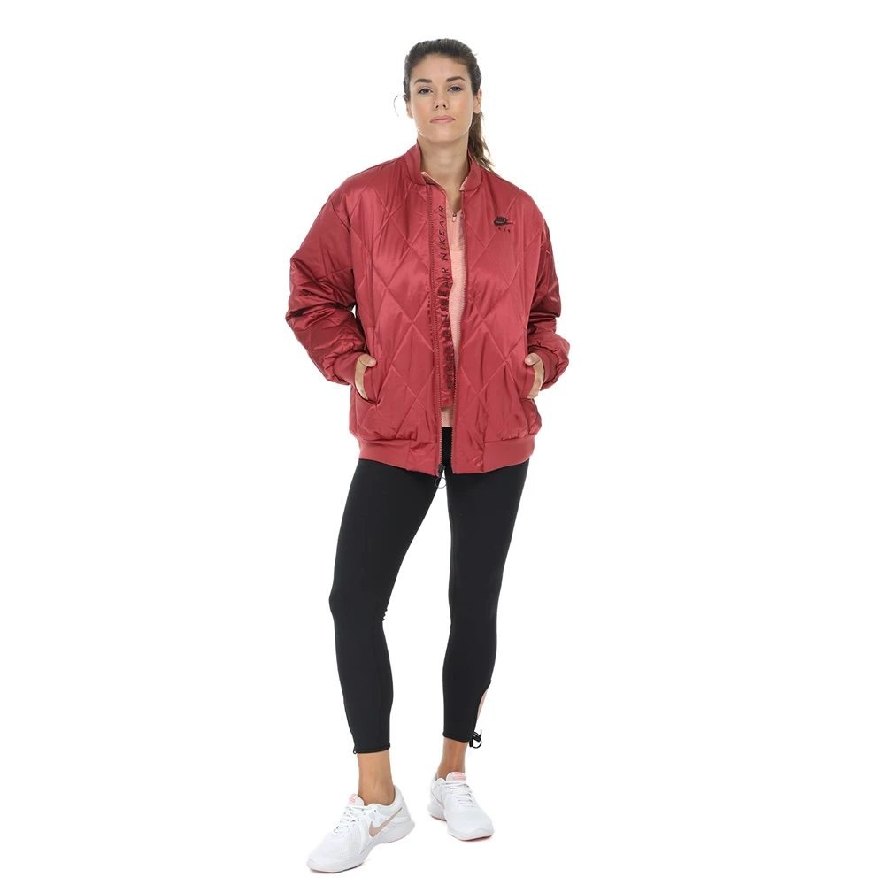 NIKE Γυναικείο μπουφάν ΝΙΚΕ NSW AIR SYN FILL SATIN μπορντό 4 NIKE Γυναικείο μπουφάν ΝΙΚΕ NSW AIR SYN FILL SATIN μπορντό - Image 4