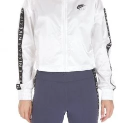 Γυναικείο τζάκετ NIKE AIR SATIN λευκό