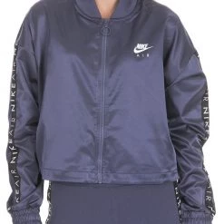 Γυναικείο τζάκετ NIKE AIR SATIN μοβ
