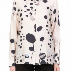 Γυναικείο μακρυμάνικο πουκάμισο NU μπεζ