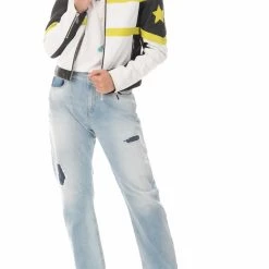 Γυναικείο Jacket BYBLOS BIKER λευκό-μαύρο -DealsΠαντελόνια Store 1745231.0 0006 5 byblos γυναικείο jacket byblos biker λευκό μαύρο x1000