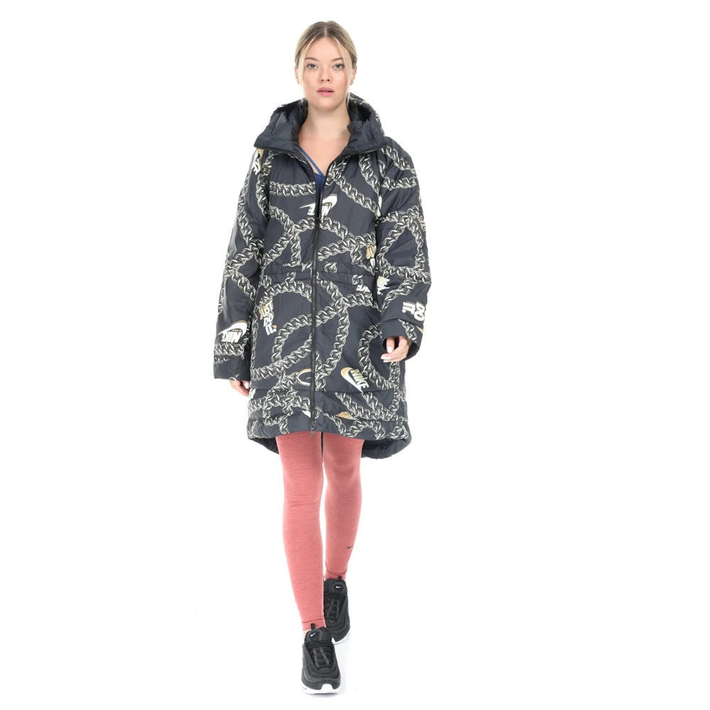 Γυναικείο τζάκετ διπλής όψης NIKE DWN FILL JKT REV AOP μαύρο 4 Γυναικείο τζάκετ διπλής όψης NIKE DWN FILL JKT REV AOP μαύρο - Image 4