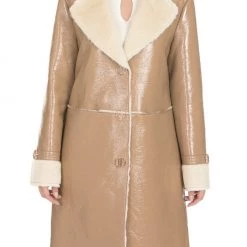 Γυναικείο παλτό NENETTE PLUM μπεζ
