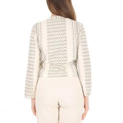 NISO Γυναικείο Jacket Nisω λευκό γκρι -DealsΠαντελόνια Store 1749476.0 0092 3 niso γυναικείο jacket nisω λευκό γκρι x1000