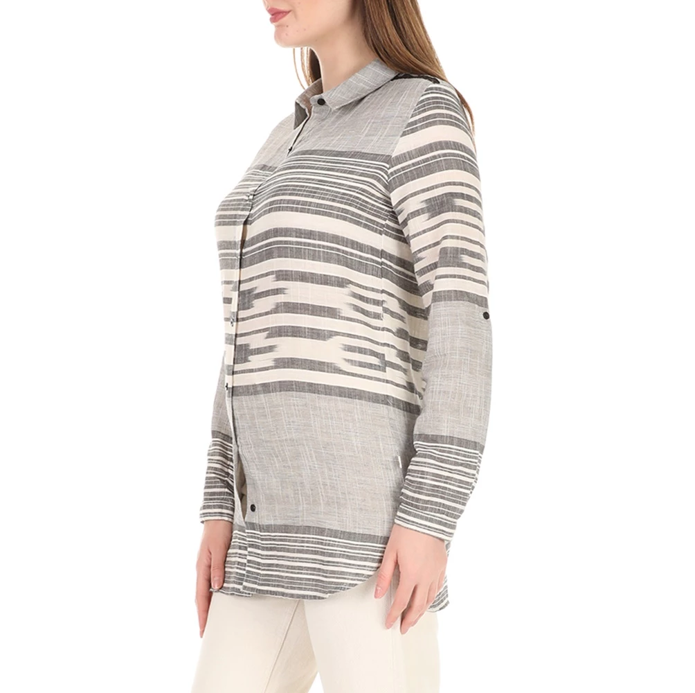 NISO Γυναικείο πουκάμισο Nisω ριγέ 2 NISO Γυναικείο πουκάμισο Nisω ριγέ - Image 2