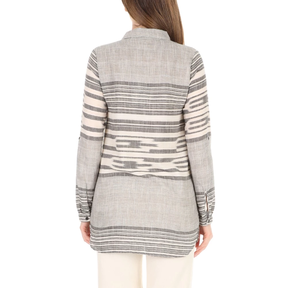 NISO Γυναικείο πουκάμισο Nisω ριγέ 3 NISO Γυναικείο πουκάμισο Nisω ριγέ - Image 3