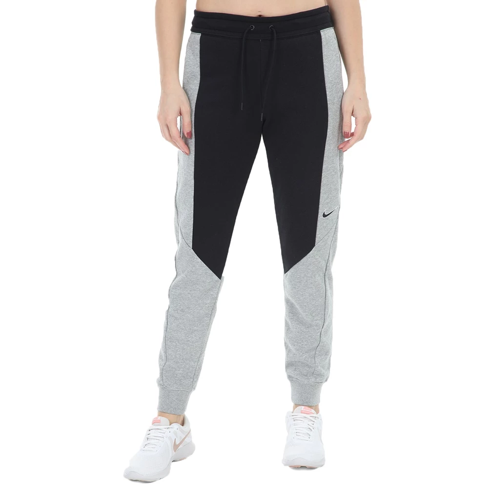 Γυναικείο παντελόνι φόρμας NIKE NSW JOGGER PANT FT CB μαύρο γκρι 1 Γυναικείο παντελόνι φόρμας NIKE NSW JOGGER PANT FT CB μαύρο γκρι
