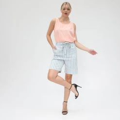 Γυναικεία βερμούδα BOSS Sashorty μπλε λευκή -DealsΠαντελόνια Store 1754925.0 3391 4 boss γυναικεία βερμούδα boss sashorty μπλε λευκή x1000