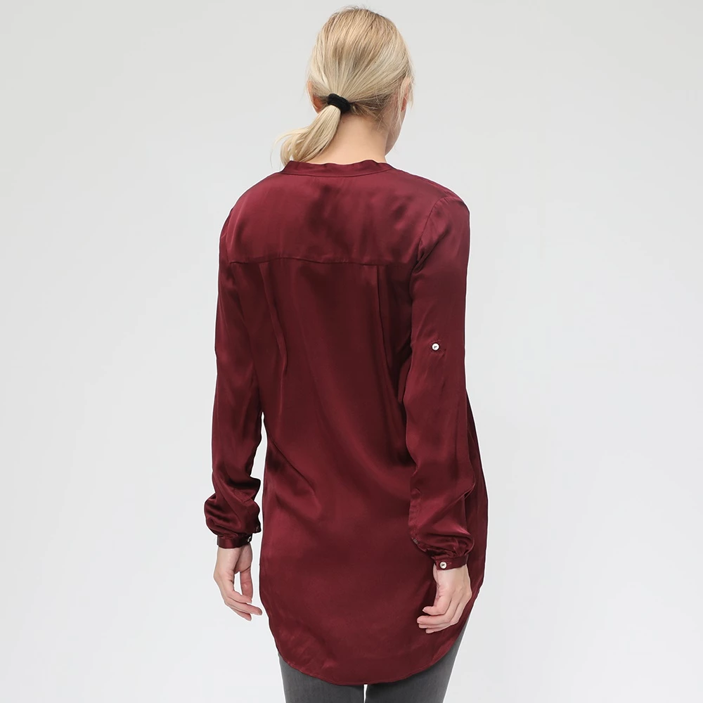 Γυναικείο πουκάμισο BOSS Ejustere μπορντό 3 Γυναικείο πουκάμισο BOSS Ejustere μπορντό - Image 3