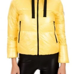 Γυναικείο μπουφάν BOSIDENG κίτρινο