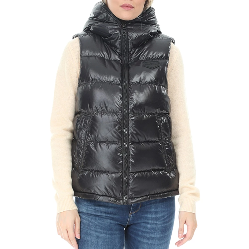 Γυναικείο αμάνικο μπούφαν DUVETICA μαύρο 1 Γυναικείο αμάνικο μπούφαν DUVETICA μαύρο