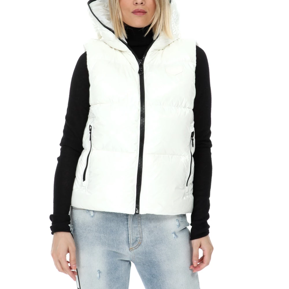 Γυναικείο αμάνικο μπουφάν DUVETICA λευκό 1 Γυναικείο αμάνικο μπουφάν DUVETICA λευκό