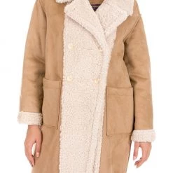 Γυναικείο παλτό MY TWINS μπεζ