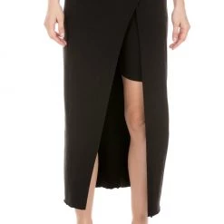 Γυναικεία φούστα σορτς COTTON CANDY MELLOW LAYER μαύρη