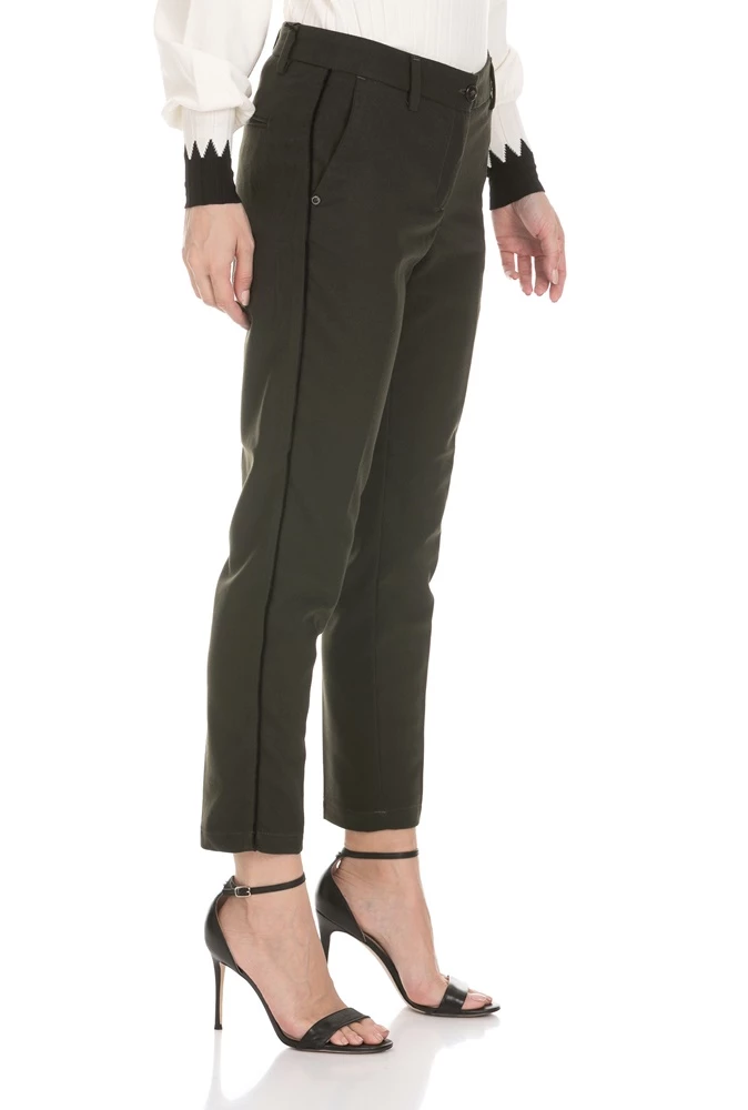 Γυναικείο παντελόνι WHITE SAND πράσινο 2 Γυναικείο παντελόνι WHITE SAND πράσινο - Image 2