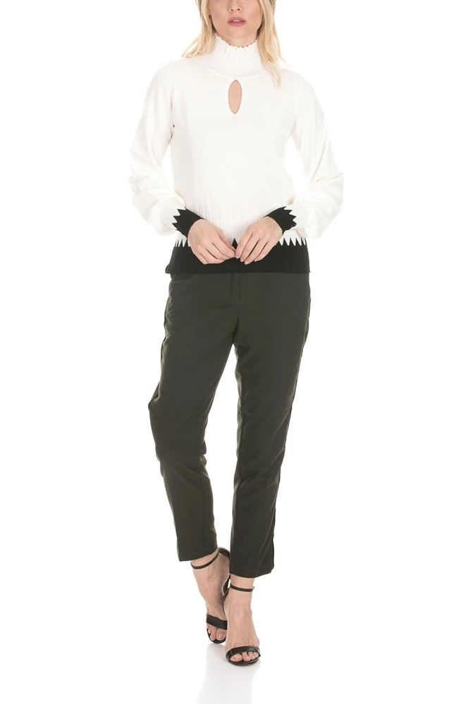 Γυναικείο παντελόνι WHITE SAND πράσινο 5 Γυναικείο παντελόνι WHITE SAND πράσινο - Image 5