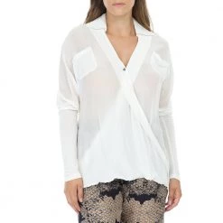 Γυναικείο μακρυμάνικο τοπ NU λευκό