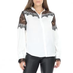 Γυναικείο μακρυμάνικο πουκάμισο NU λευκό